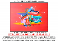 Vernissage et exposition de la Peintre Martine BELFODIL le 3 mai 2012 à la Galerie ARTMONTI 75004 , BELFODIL Martine
